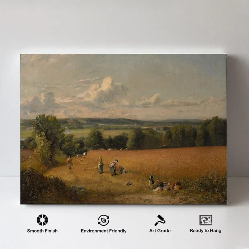 Wheatfield Canvas Painting - John Constable - Gallery Wrap media 4