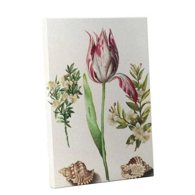 Branches of Myrtle and Shells Wall Painting - Gallery Wrap media 3
