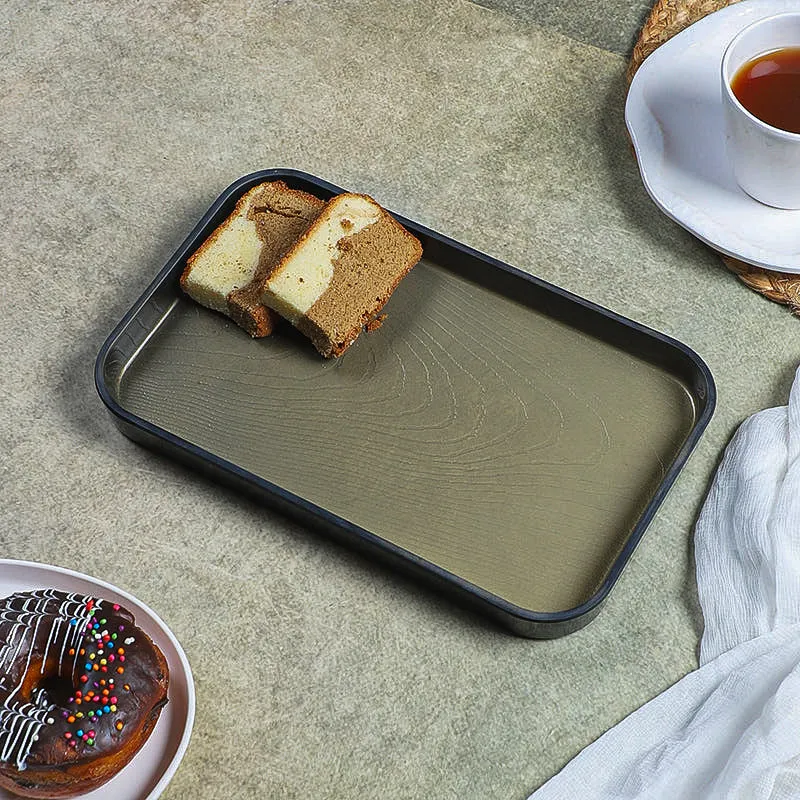 Ishiguro Melamine Serving Tray - Metallic Gold media 1