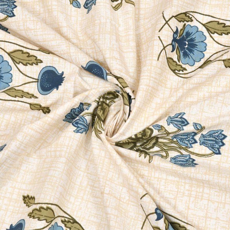Mustafa Printed Cotton Bedsheet (Beige) - 240 TC media 5