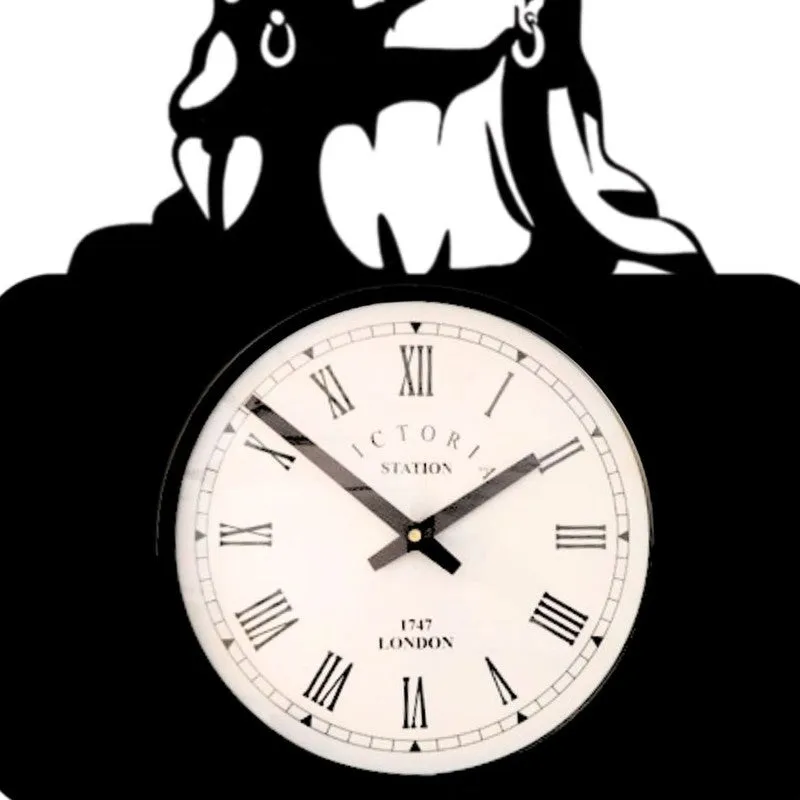 Adiyogi Steel Analog Wall Clock - Black media 5