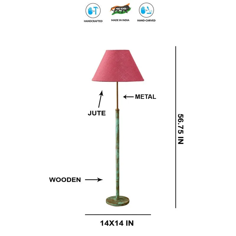 Drift Wooden Floor Lamp - Pink media 8