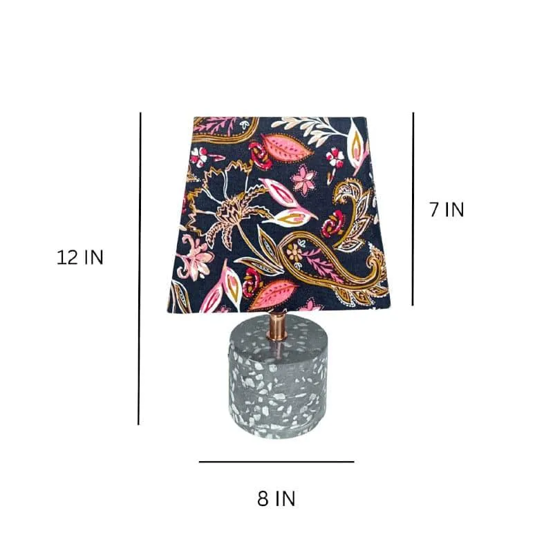 European Paisley Mosaic Hand Crafted Fabric Table Lamp - Multicolor media 5