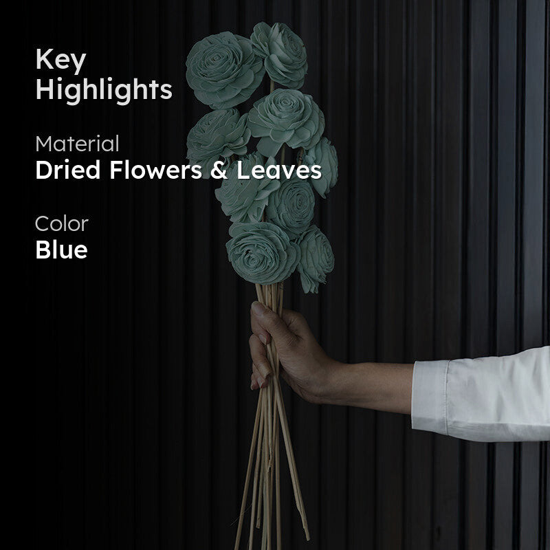 Bleu Petal Sola Wood Flower Stick - Set Of TTen media 2