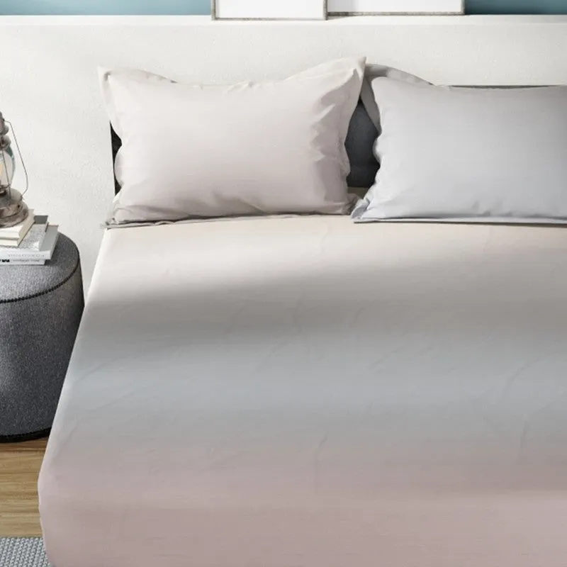 Nautica Gingham Cotton Bedsheet (Grey) - 160 TC media 4