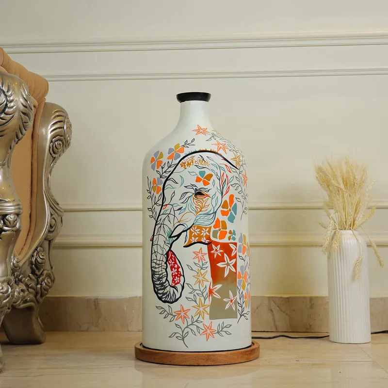 Pachyderm Luxe Hand Painted Glass Floor Lamp media 3