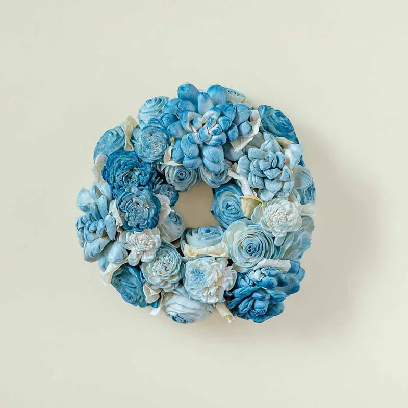 Fleur Amour Dried Flower Wreath - Blue media 4