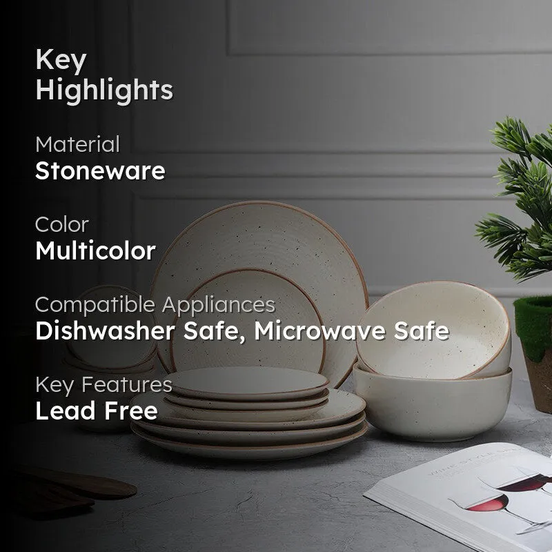 Brownline Stoneware Dinner Set - 14 Piece Set media 2
