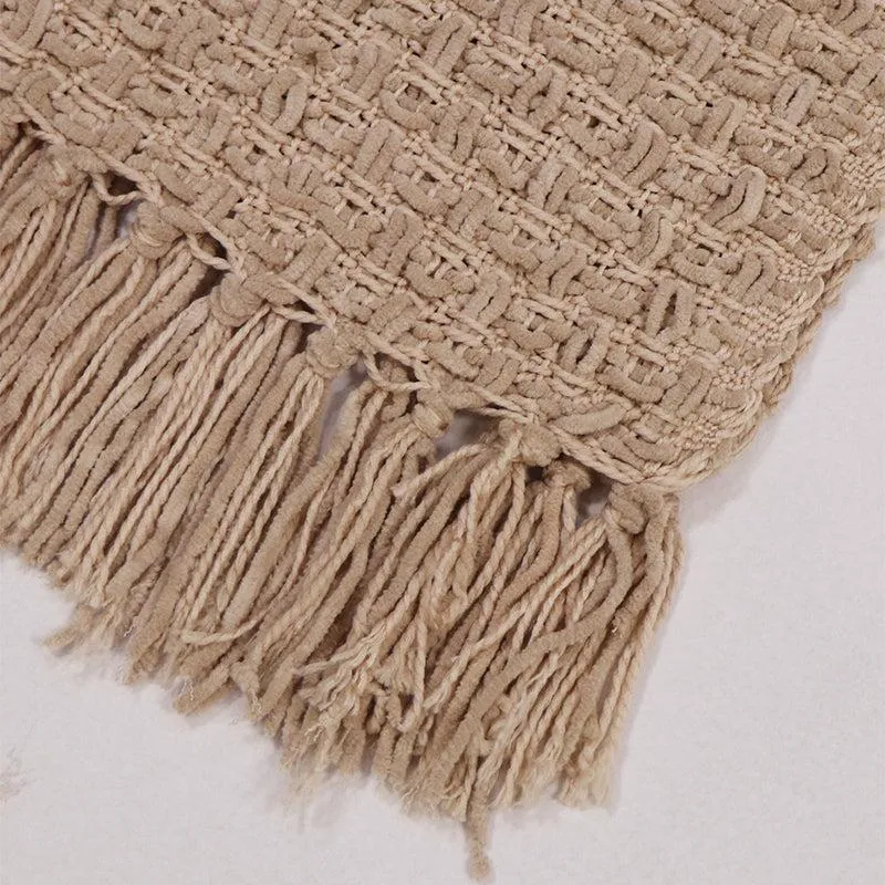 Cozy Loom Throw - Beige media 3