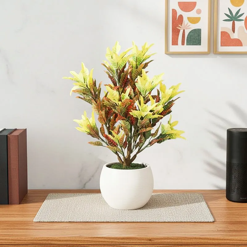 Flora Charm Artificial Plant With Black Plastic Pot media 1