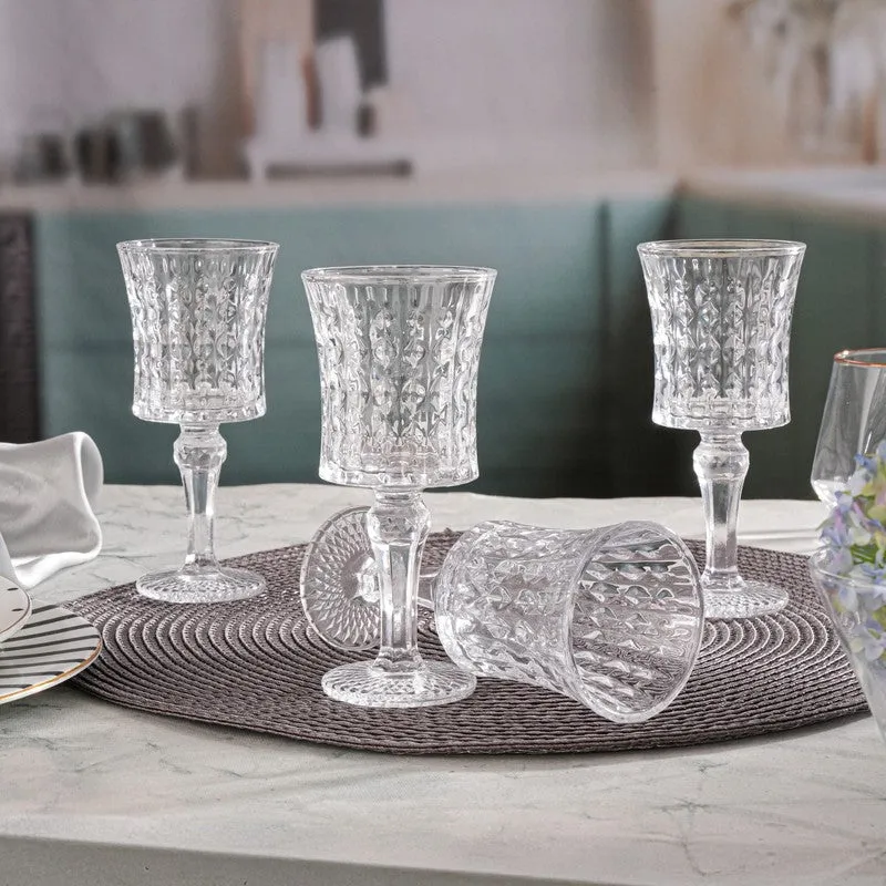 Twilight Cut Wine Glasses (160 mL Each) - Set Of Four media 3