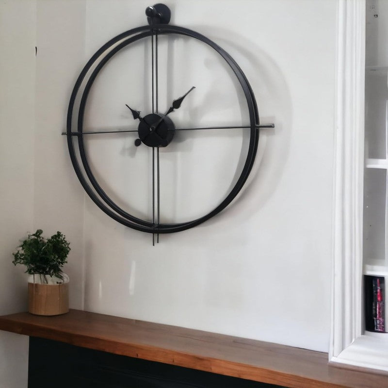 Chime Silent Wall Clock - Black media 3