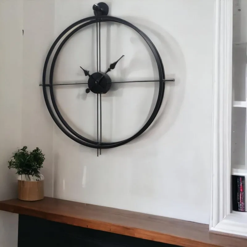 Chime Silent Wall Clock - Black media 3