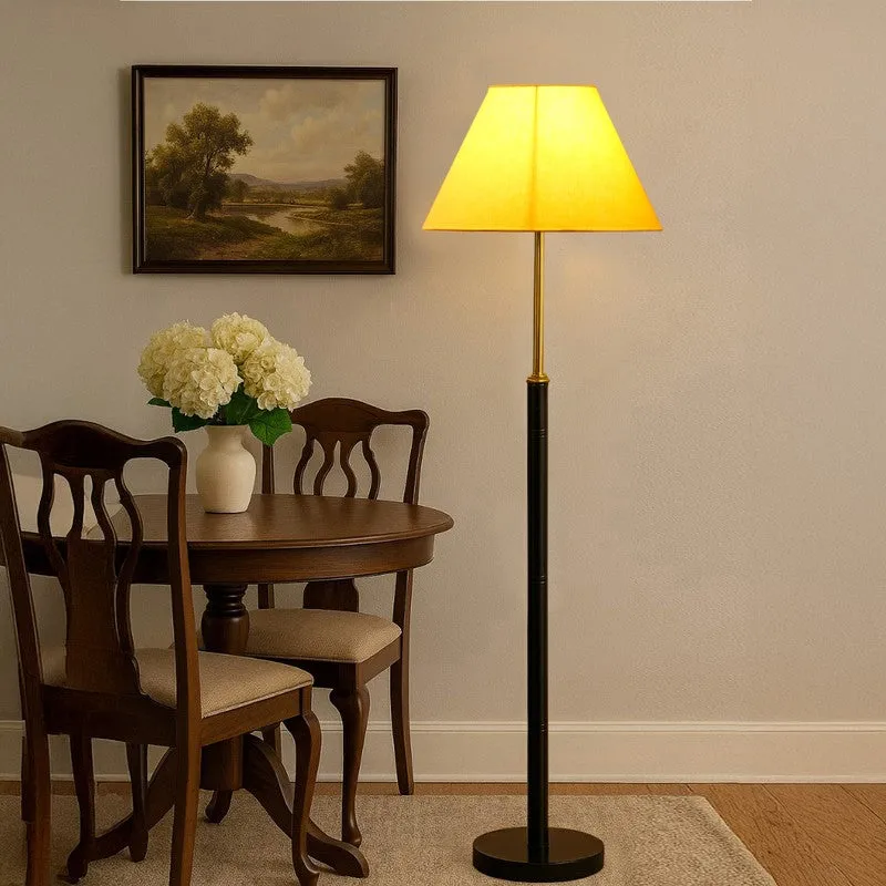 Halo Beam Wooden Floor Lamp - Yellow media 3