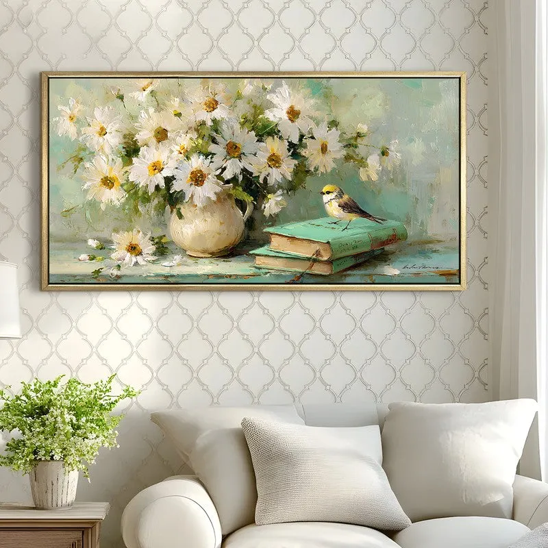 Soft Serenity Canvas Wall Painting With Frame media 4