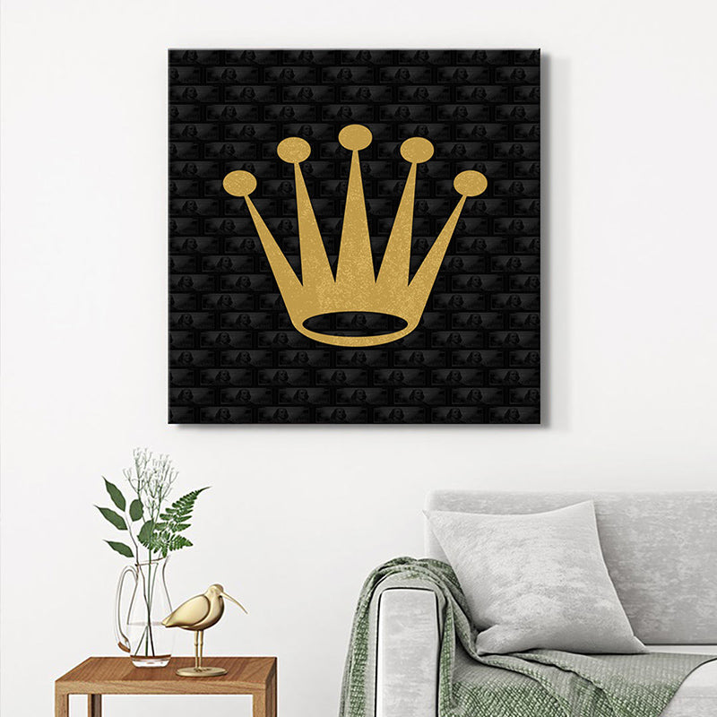 Golden Crown Wall Painting