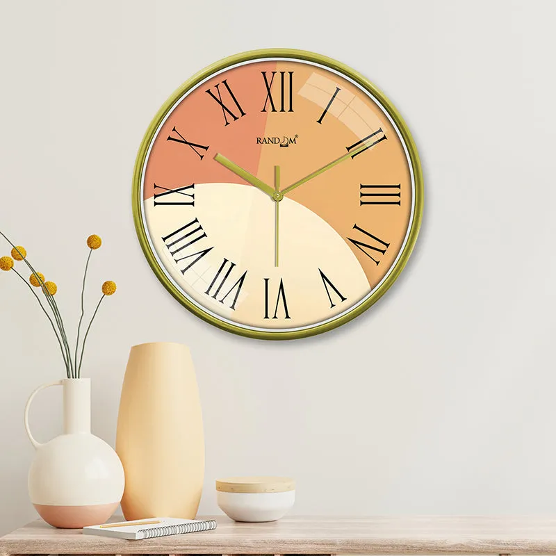 Autumn Dial Plastic Analog Wall Clock media 1