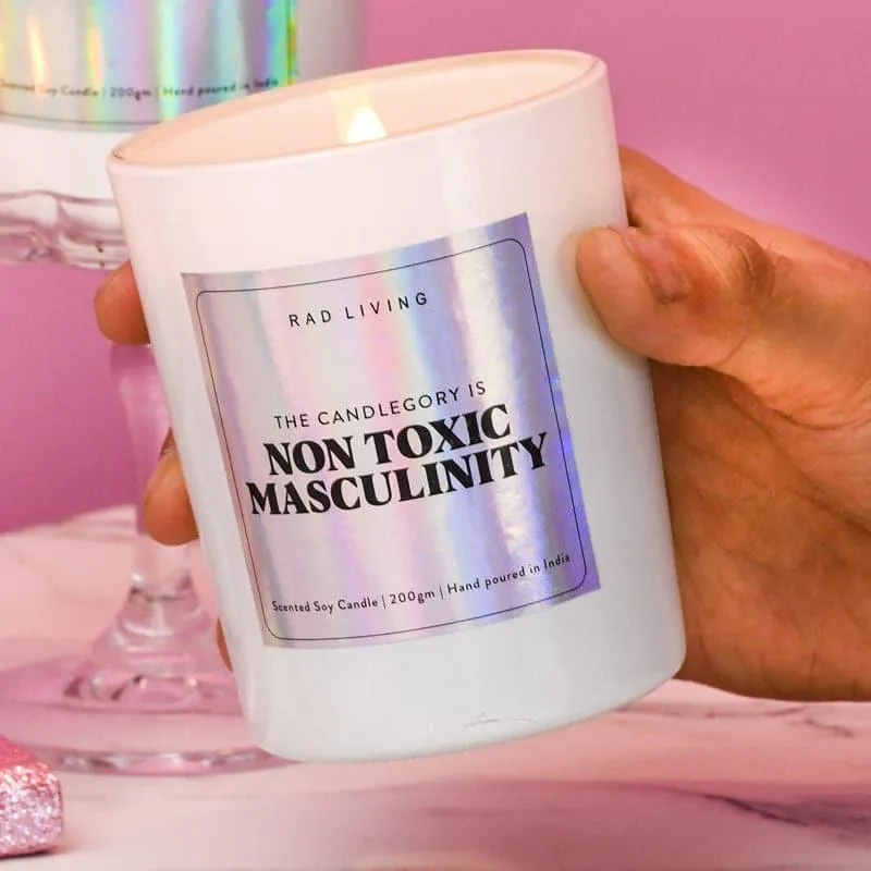 Non Toxic Masculinity Scented Candle media 4