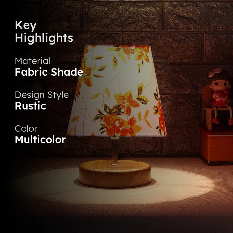 Petricho Ibis Flora Fabric Table Lamp - Multicolor media 2