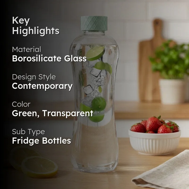 Rioware TrailSip Water Bottle (Green & Transparent) - 1000 mL media 2