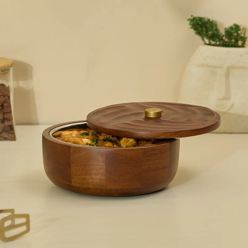 Saaj Mango Wood Casserole media 5