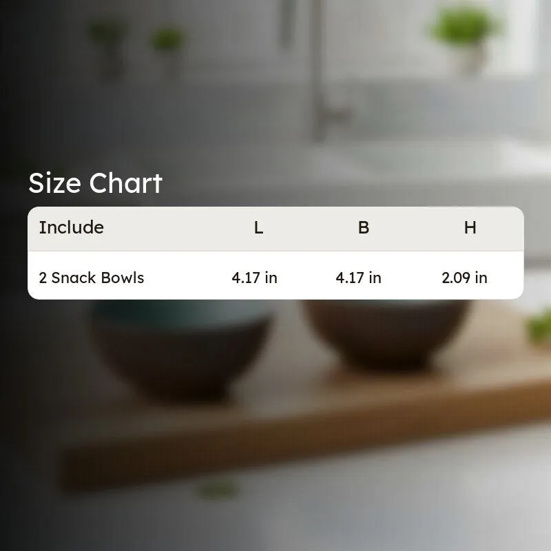 Bowluxe Ceramic Snack Bowls (Green, 180 mL Each) - Set Of Two media 7