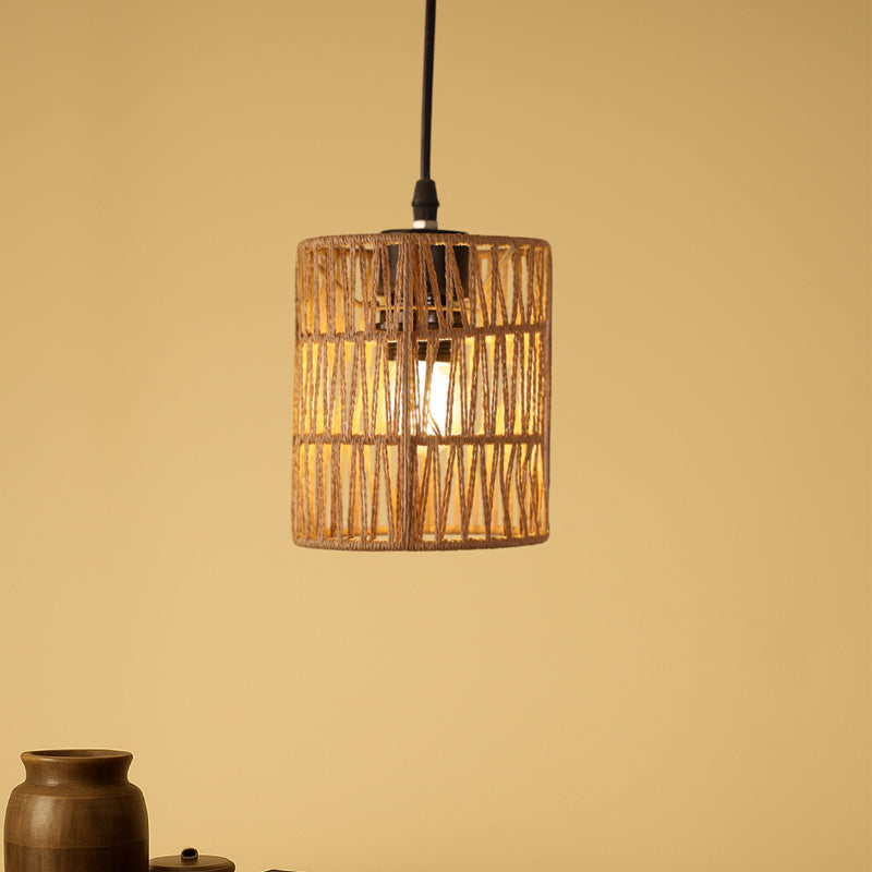 LumeRay HandWoven Rattan Ceiling Lamp media 4