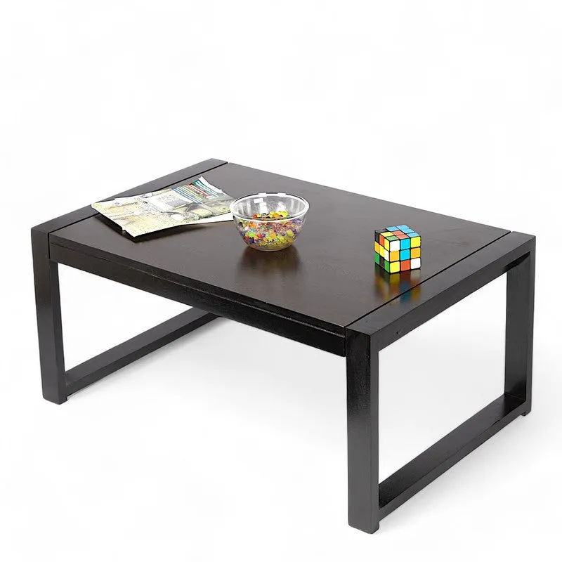 Yynex Sheesham Wooden Center Table - Black media 3