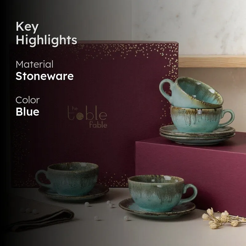 Splash of Serenity Cup & Sucers Gift Box - Set Of Eight media 2