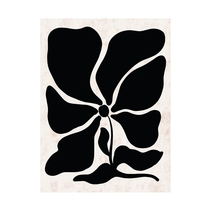 Inked Petals Wall Painting - Set Of Two media 3