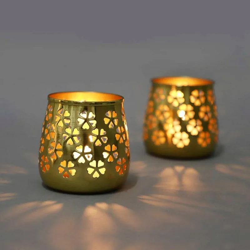 Supriya Tealight Candle Holder With Lid - Set Of Two media 3