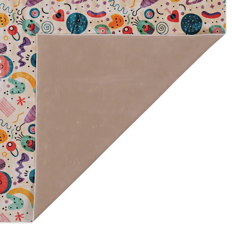 Galaxy Glow Kids Polyester Anti-Skid Carpet - Multicolor media 5