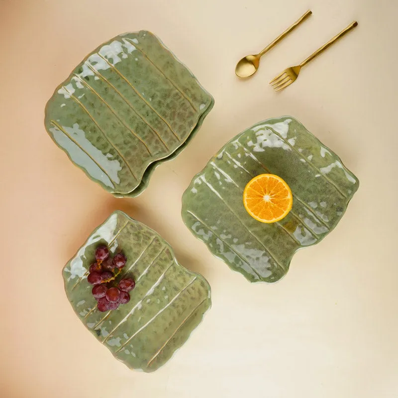 Pistachio Peel Ceramic Platter media 1