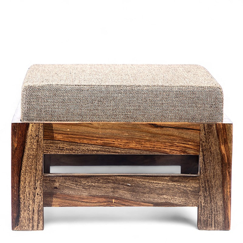 Lavro Sheesham Wooden Bench with Cushions (Beige) - Four Piece Set media 4