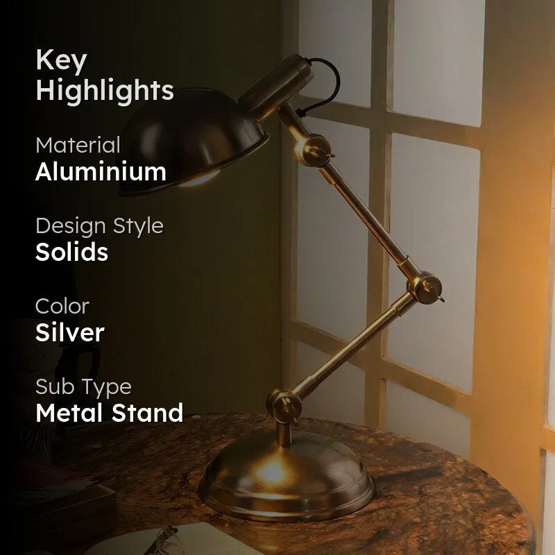 Horas Study Lamp - Antique Silver media 2