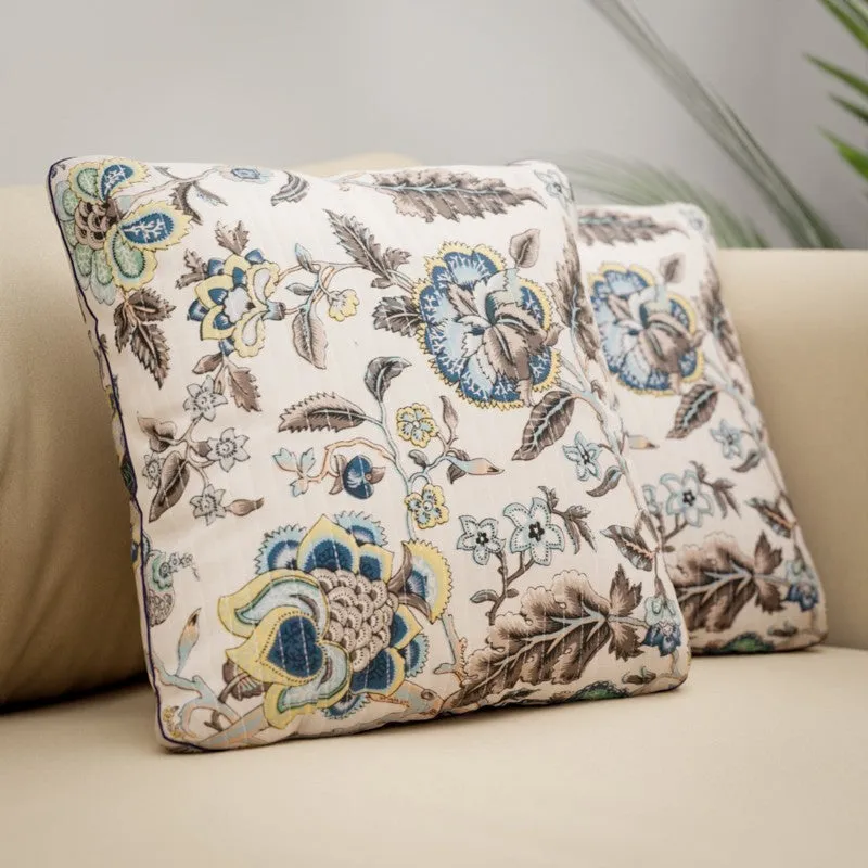 Wild Petal Cotton Cushion Covers - Set Of Two media 4