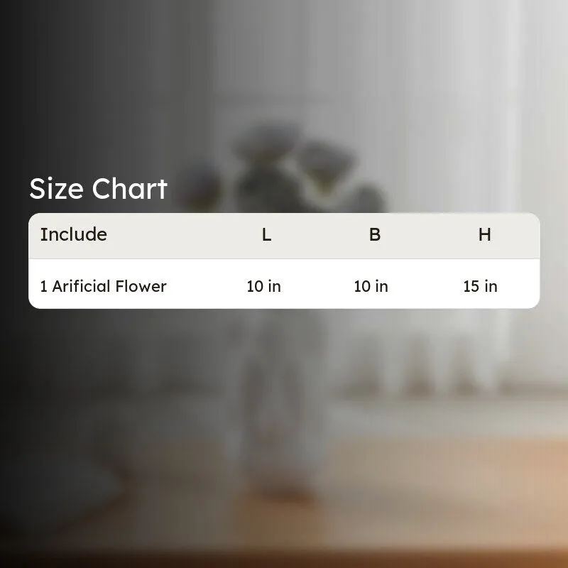 Blushira Rose Fabric Artificial Flower - Grey media 7