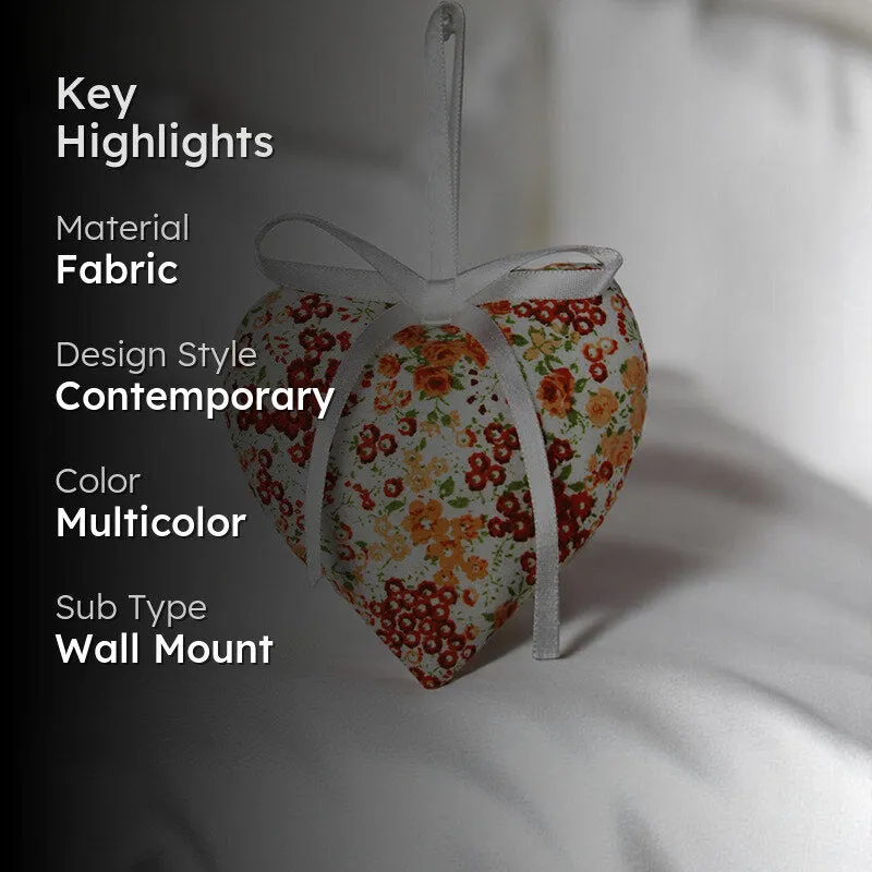 Strawberry Heart Stitch Fabric Wall Accent media 2
