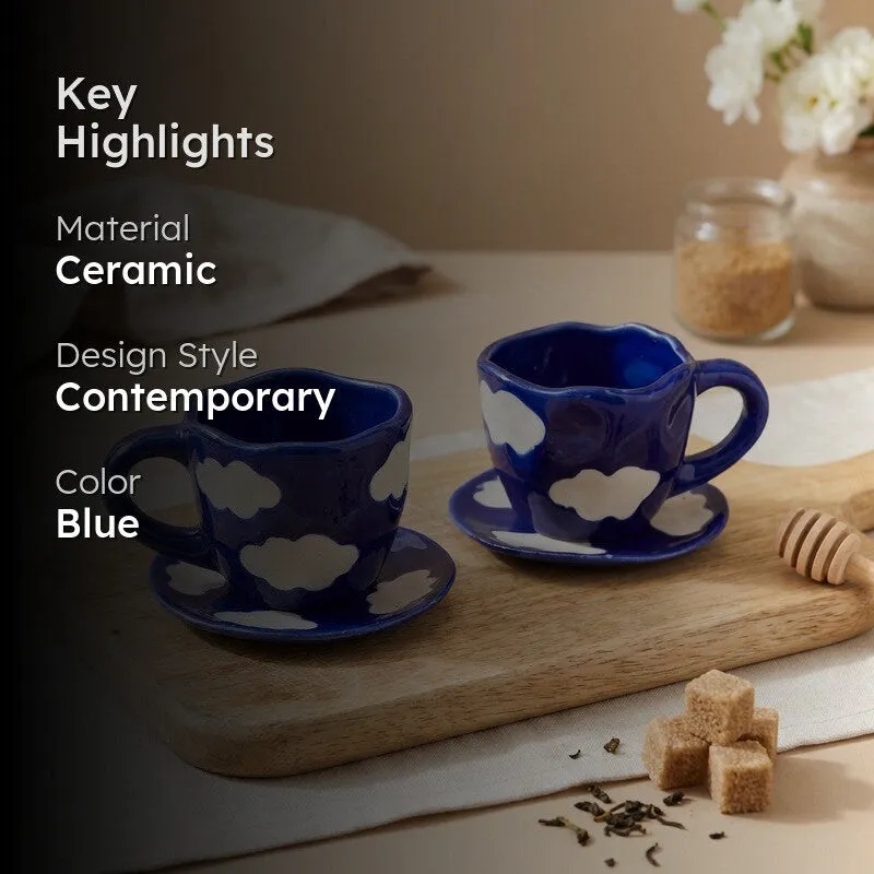 Sipora Cup & Saucer (210 mL Each) - Set of Two media 2