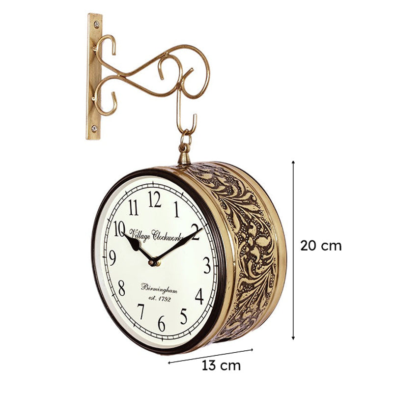 Blooming Hours Wood Wall Clock media 7