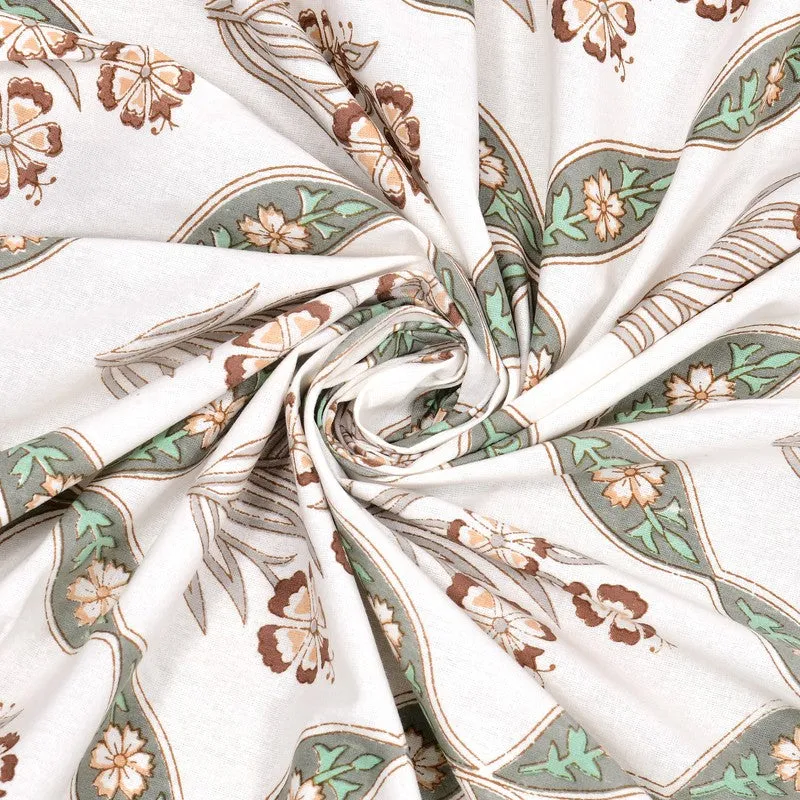 Eleganza Cotton Table Cover - Brown,Green media 7