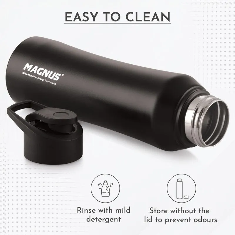 Fluxa Stainless Steel Water Bottle (Black) - 750 mL media 8