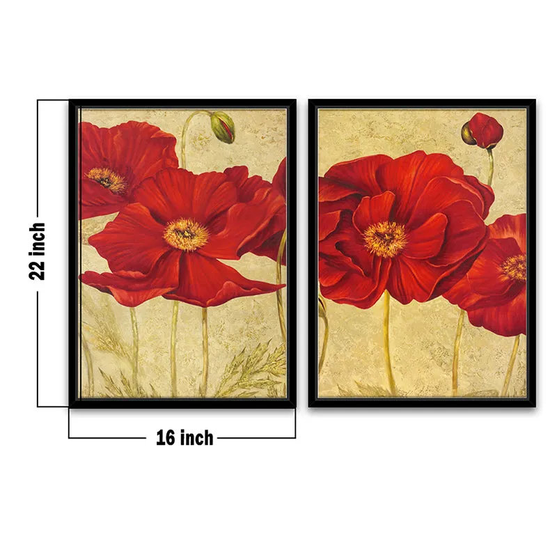 Vibrancy Of Poppies Wall Art - Set Of Two media 4