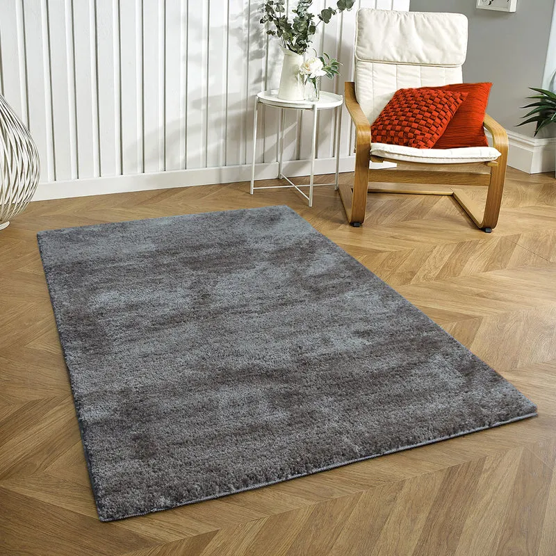 Nuo Luxe Micro Fiber Area Rug - Silver media 1
