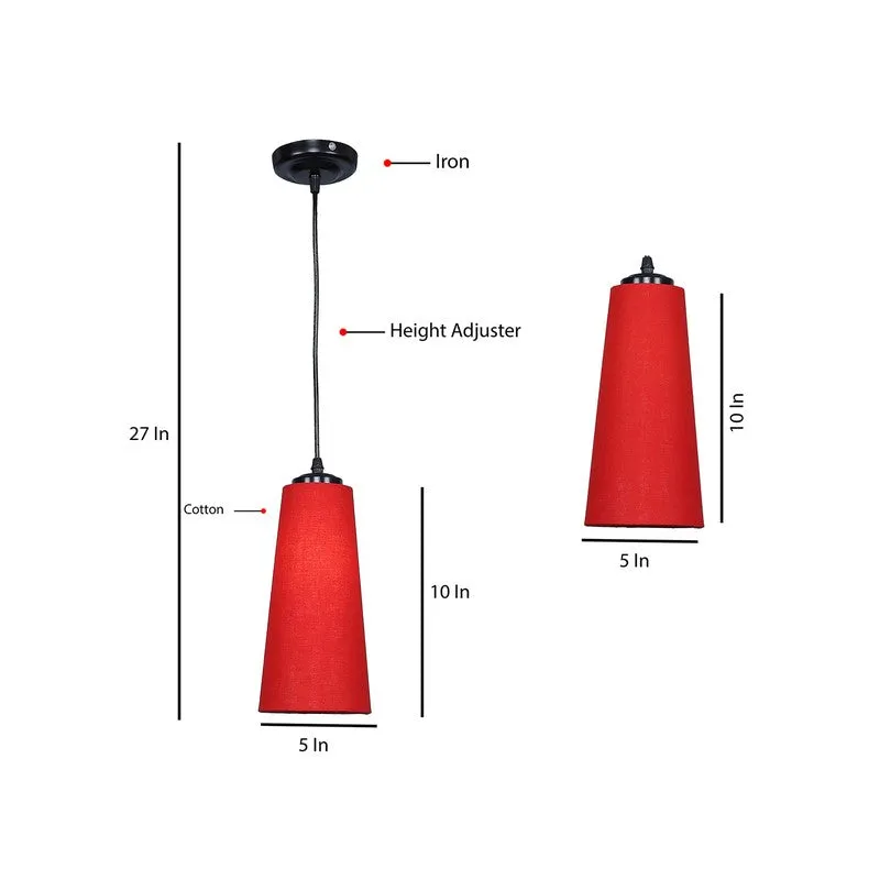Solarae Metal Ceiling Lamp - Red media 9