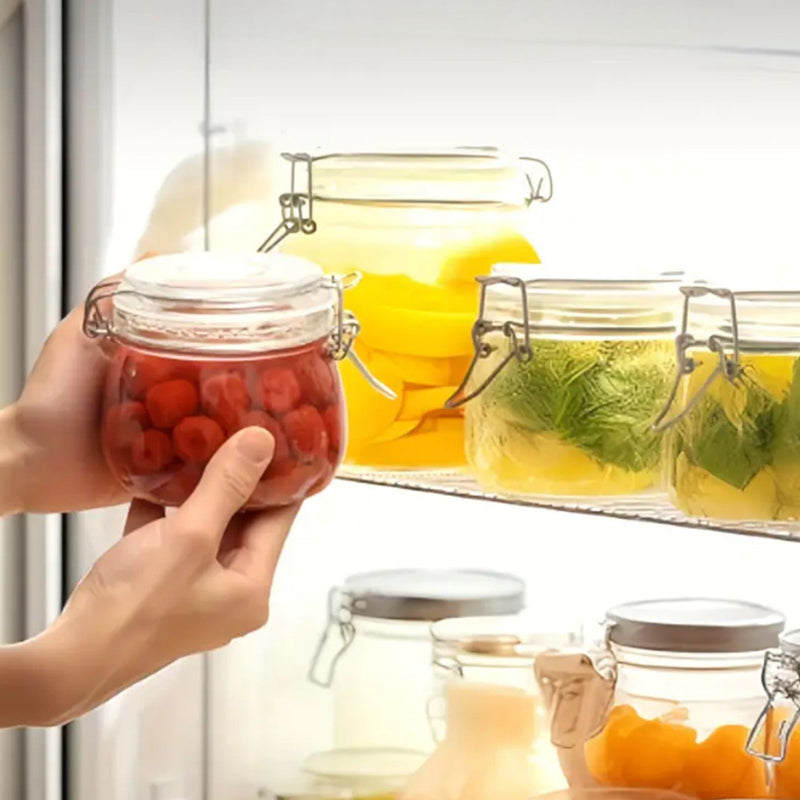 Clyra Airtight Glass Jar (500 mL Each) - Set Of Two media 5
