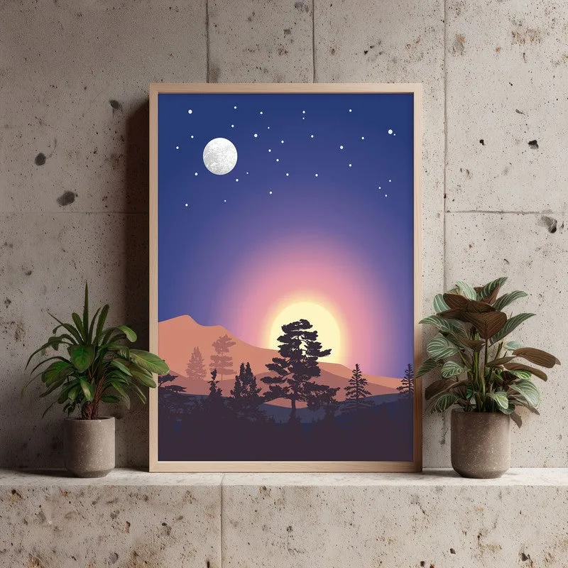 Dune Archival Canvas Wall Art - Natural Brown Frame media 4
