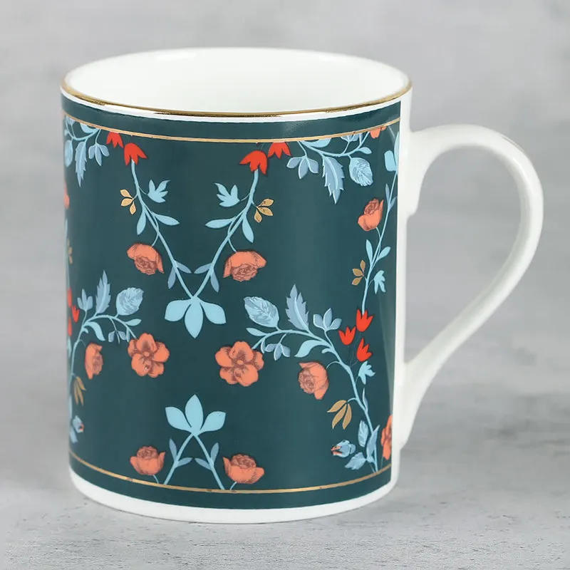 India Circus Caffeine & Vine Bone China Mug (360 mL Each) - Set Of Two media 4