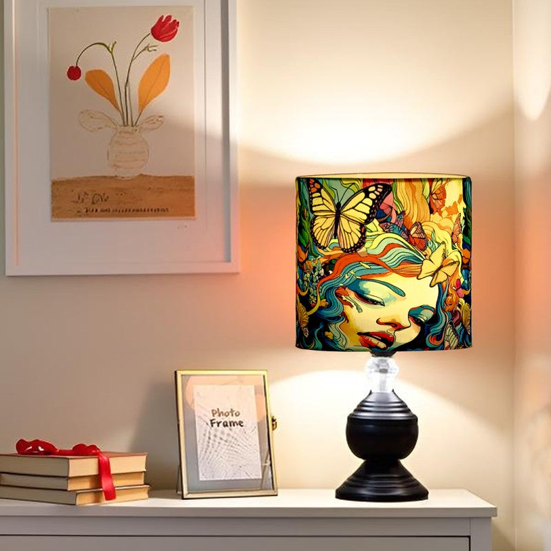 Winged Lady Metal Table Lamp