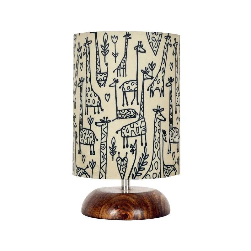 Opulex Premium Decorative Wooden Table Lamp - Beige,Brown media 3
